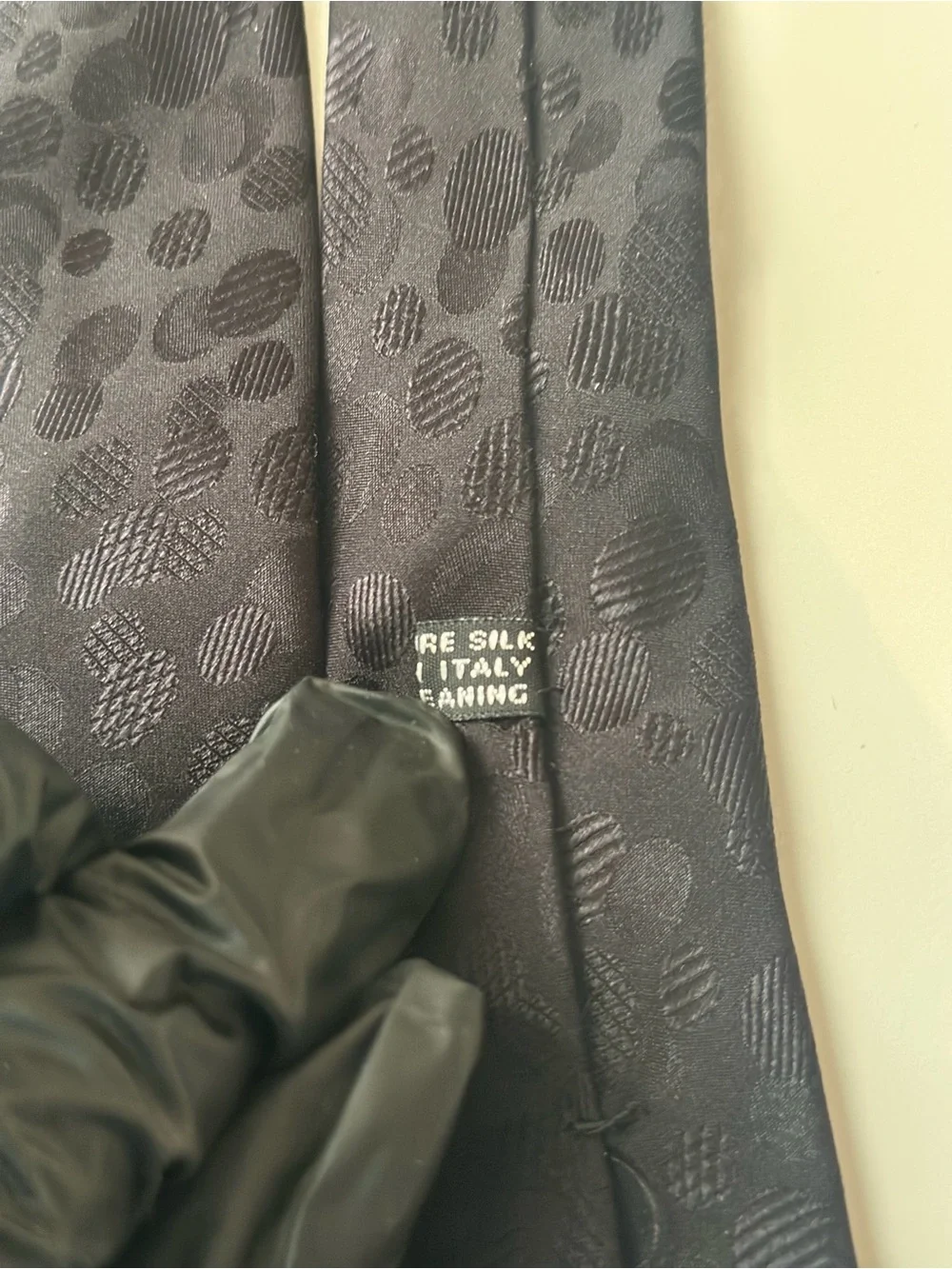 Stefano Ricci for Take 6 Black Silk Jacquard Tie Made in Italy 4